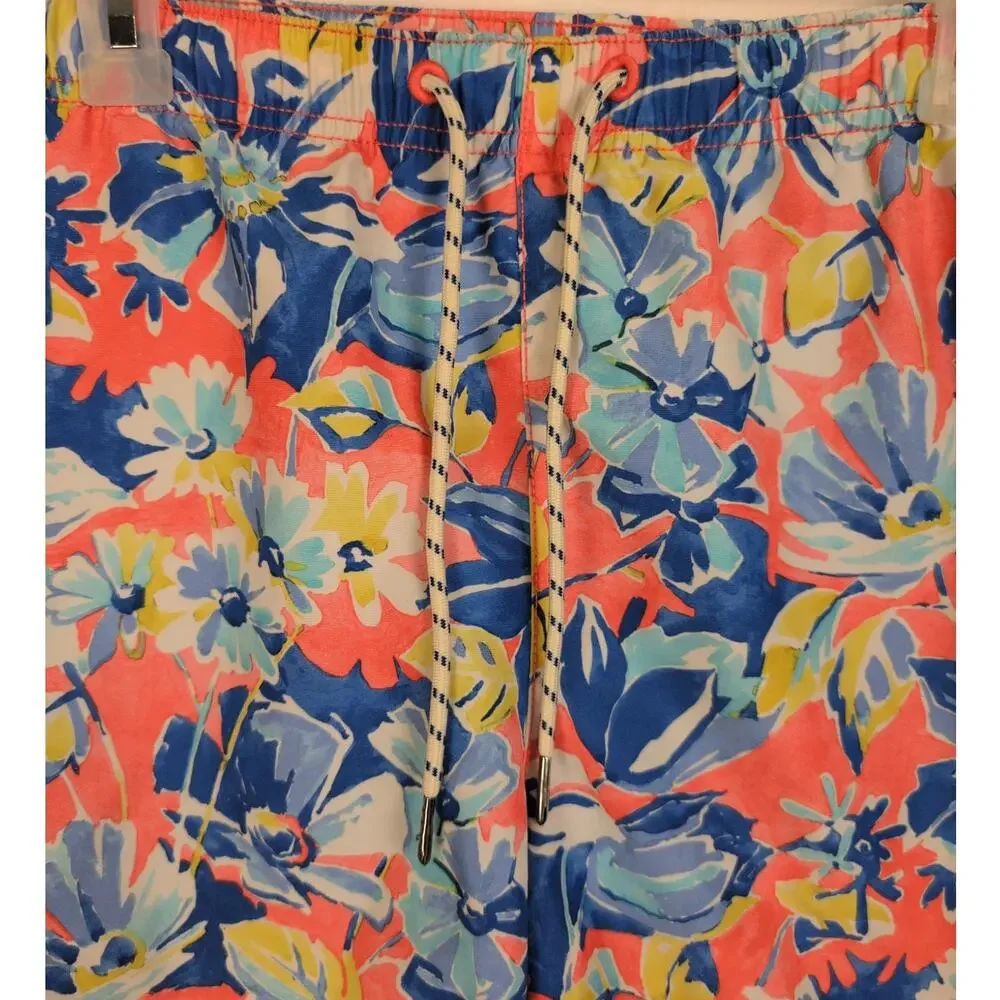 Tommy Bahama Relax blue floral swim trunks Size Small Beachy Tropical Vacation
